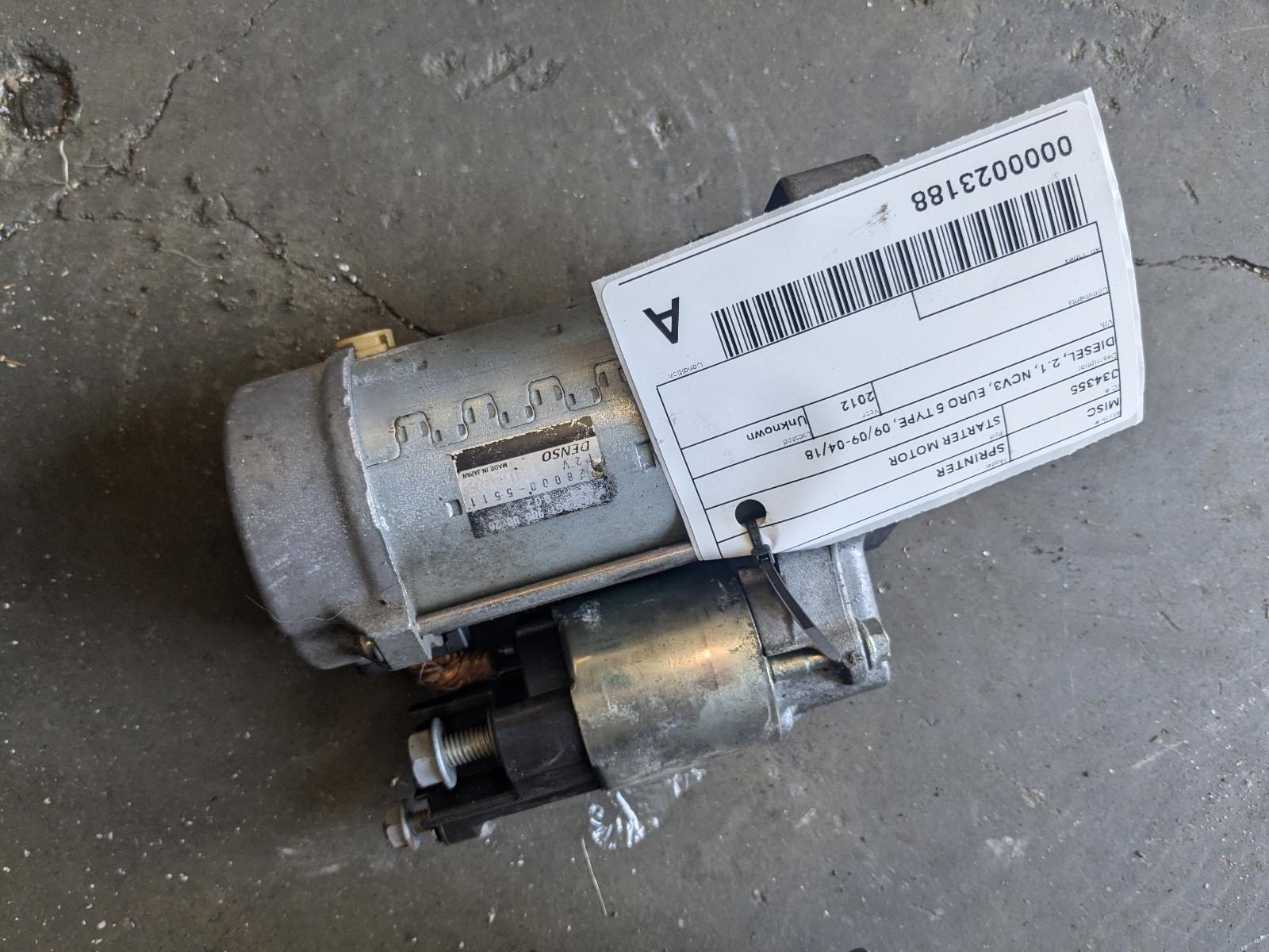 View Auto part Starter Mercedes Sprinter 2012