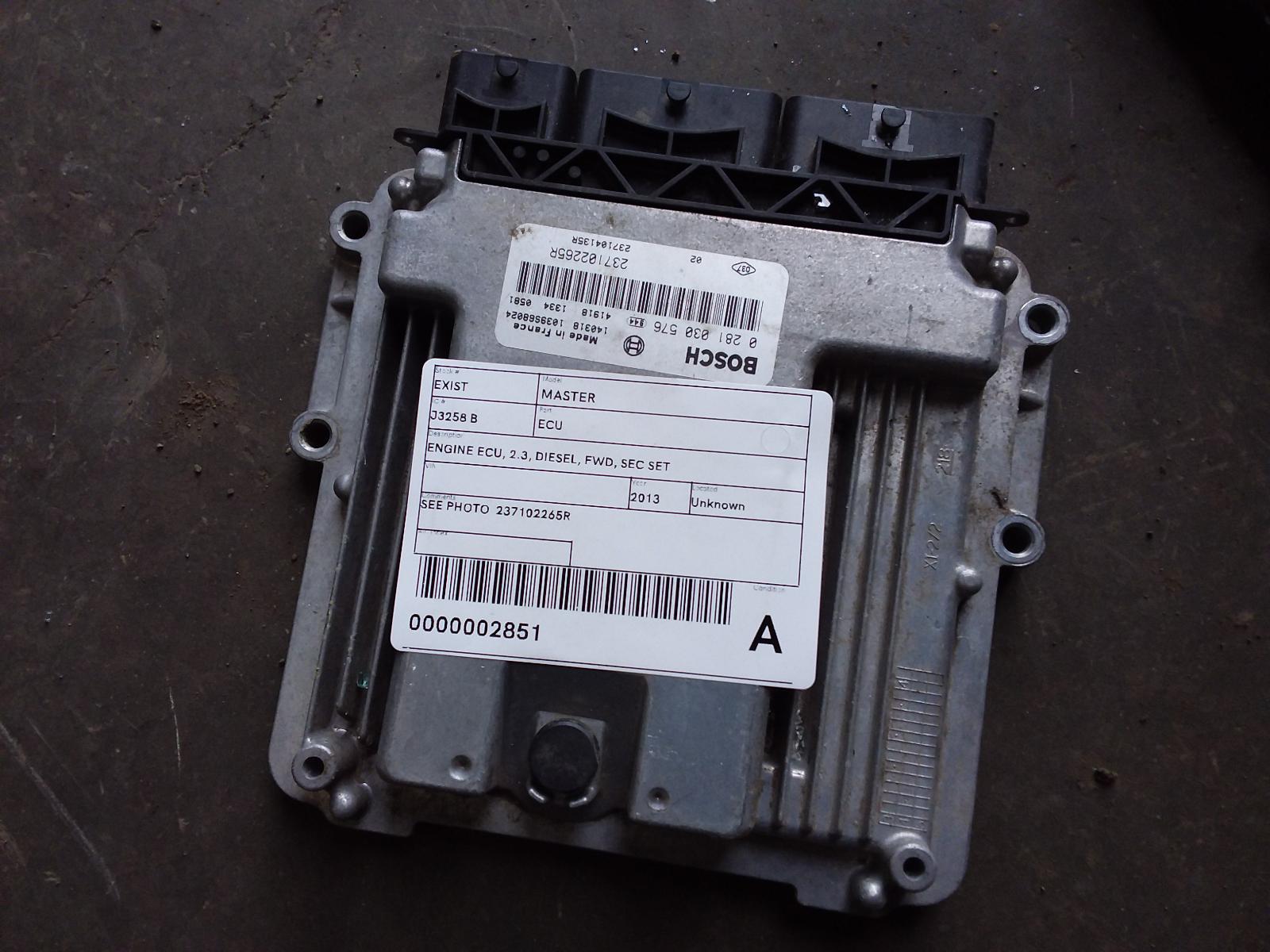 2013 Renault Master Ecu View Auto part Ecu Renault Master 2013